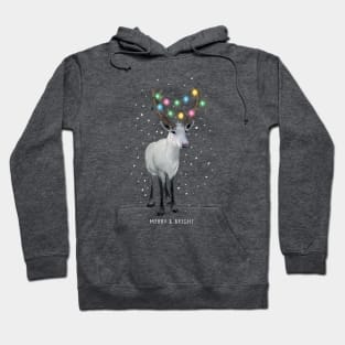 Merry and Bright Reindeer Hoodie